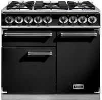 Falcon Range Cooker Dual Fuel F1000DXDFBL-CM - Black / Chrome