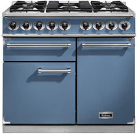 Falcon Range Cooker Dual Fuel F1000DXDFCA-NM - China Blue / Nickel