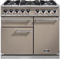 Falcon Range Cooker Dual Fuel F1000DXDFFN-NM - Fawn / Nickle