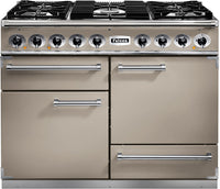 Falcon Range Cooker Dual Fuel F1092DXDFFN-NM - Fawn / Nickle
