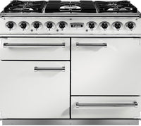 Falcon Range Cooker Dual Fuel F1092DXDFWH-NM - White / Nickel