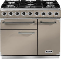 Falcon Range Cooker Dual Fuel F900DXDFFN-NM - Fawn / Nickle