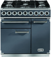 Falcon Range Cooker Dual Fuel F900DXDFSL-NM - Slate / Nickle