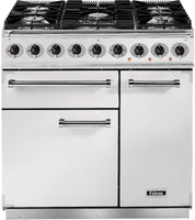 Falcon Range Cooker Dual Fuel F900DXDFWH-NM - White / Nickel