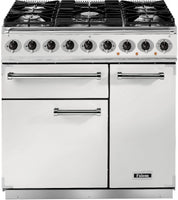 Falcon Range Cooker Dual Fuel F900DXDFWH-NM - White / Nickel