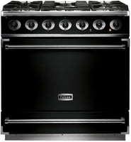 Falcon Range Cooker Dual Fuel F900SDFBL-CM - Gloss Black / Chrome