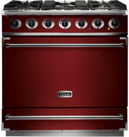 Falcon Range Cooker Dual Fuel F900SDFRD-NM - Cherry Red / Nickle