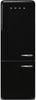 Smeg Freestanding Fridge Freezer Frost Free FAB38LBL5 - Black