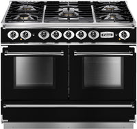 Falcon Range Cooker Dual Fuel FCON1092DFBL-CM - Black / Chrome