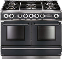 Falcon Range Cooker Dual Fuel FCON1092DFSL-NM - Slate / Nickle