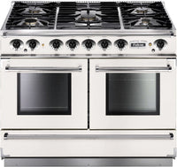 Falcon Range Cooker Dual Fuel FCON1092DFWH-NM - White / Nickel
