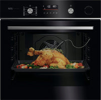 AEG Single Oven Electric GR6PB52FSB - Gloss Black / Steel