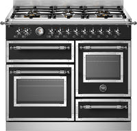 Bertazzoni Range Cooker Dual Fuel HER106L3ENET - Matt Black