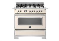 Bertazzoni Range Cooker Dual Fuel HER96L1EAVT2 - Ivory