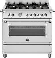 Bertazzoni Range Cooker Dual Fuel HER96L1EXT - Stainless Steel