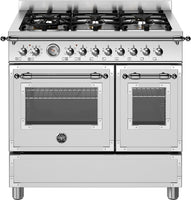 Bertazzoni Range Cooker Dual Fuel HER96L2EXT - Stainless Steel