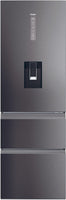 Haier Freestanding Fridge Freezer Frost Free HTW5618EWMP - Dark Inox