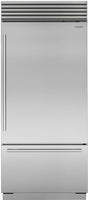Sub-Zero Built In Fridge Freezer Frost Free ICBCL3650UID-S-T-RH - Stainless Steel