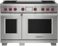 Wolf Range Cooker Dual Fuel Lpg ICBDF48450DG-S-P-LP - Stainless Steel