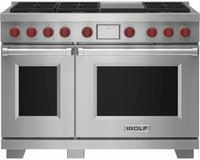 Wolf Range Cooker Dual Fuel Lpg ICBDF48650G-S-P-LP - Stainless Steel