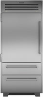 Sub-Zero Built In Fridge Freezer ICBPRO3650-LH - Stainless Steel