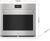 Wolf Single Oven Electric ICBSO3050PE-S-P - Stainless Steel