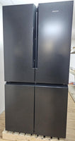 Siemens Freestanding American Style Refrigeration KF96NAXEAG-CLEARANCE - Black Steel Doors