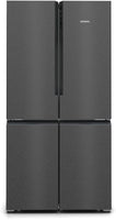 Siemens Freestanding American Style Refrigeration KF96NAXEAG - Black Steel Doors