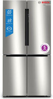 Bosch Freestanding American Style Refrigeration KFN96VPEAG - Metallic Silver Doors