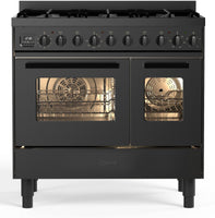 Ilve Range Cooker Dual Fuel LD096WSCM3 - Matt Graphite