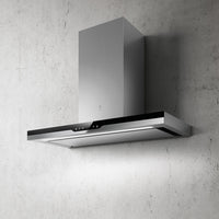 Elica Chimney Hood METEORITE-120 - Stainless Steel / Black Glass