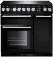 Rangemaster Range Cooker Induction NEX90EIBL-C - Black / Chrome