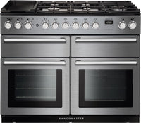 Rangemaster Range Cooker Dual Fuel NEXSE110DFFSS-C - Stainless Steel / Chrome