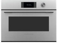 Fisher & Paykel Combi Microwave OM60NCTDX5 - Brushed Silver Glass