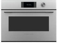 Fisher & Paykel Combi Microwave OM60NCTDX5 - Brushed Silver Glass