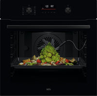 AEG Single Oven Electric OS6AB50AK - Gloss Black / Steel