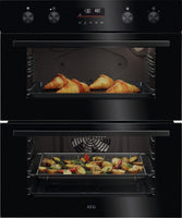 AEG Double B/U Oven Electric OU5CU40K - Gloss Black