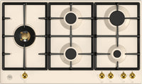 Bertazzoni Gas Hob P905LHERAG - Ivory / Gold