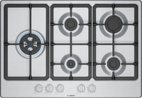 Bosch Gas Hob PGM7B5K90 - Brushed Steel