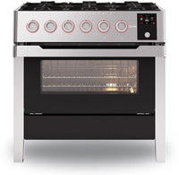 Ilve Range Cooker Dual Fuel PM096DS3-SS - Stainless Steel