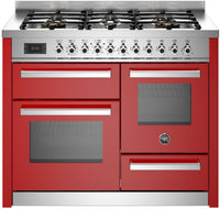 Bertazzoni Range Cooker Dual Fuel PRO116L3EROT2 - Red