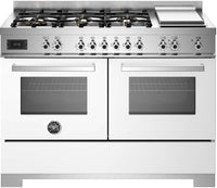 Bertazzoni Range Cooker Dual Fuel PRO126G2EBIT2 - White