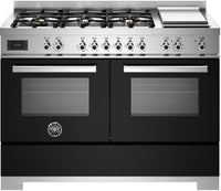 Bertazzoni Range Cooker Dual Fuel PRO126G2ENET2 - Black