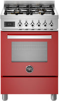 Bertazzoni Slot In Cooker Dual Fuel PRO64L1EROT2 - Red