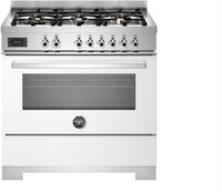 Bertazzoni Range Cooker Dual Fuel PRO96L1EBIT2 - White