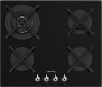 Smeg Gas Hob PV364N - Black