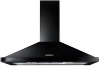 Rangemaster Chimney Hood RHDC110BL-C - Black / Chrome