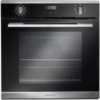 Rangemaster Single Oven Electric RMB6010BL-SS - Black Glass / Stainless Steel