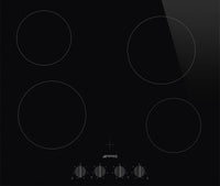 Smeg Ceramic Hob SE364TDMB - Black