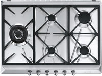 Smeg Gas Hob SRV575GH5 - Stainless Steel